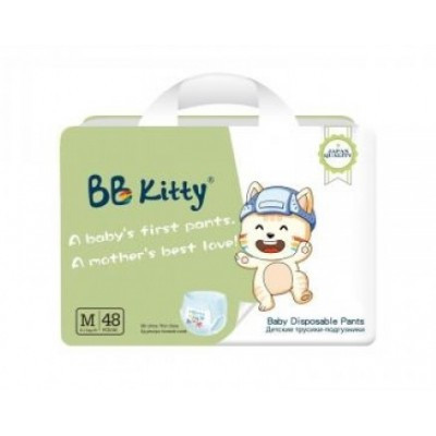 Детские трусики Bby Kitty. M (4-8 кг), 48 шт.