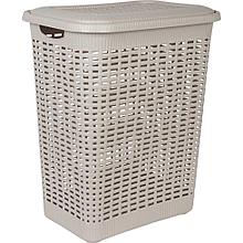 Корзина для белья Rattan Style 30 л полипропилен цвет бежевый