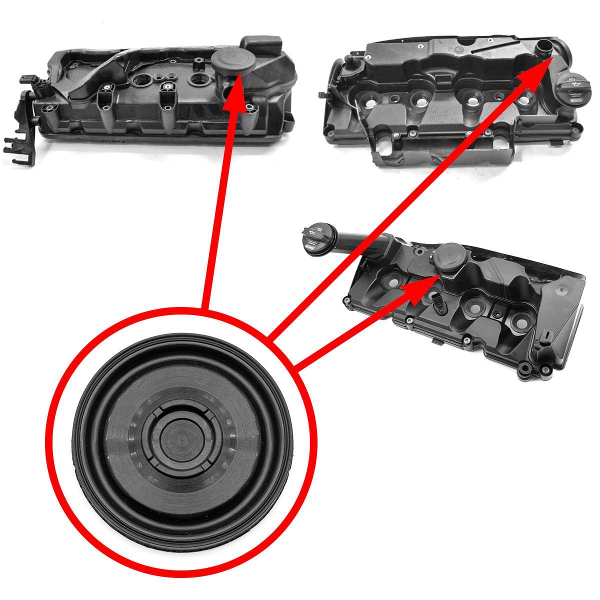 Мембрана клапанной крышки VAG 2.0 TDI и 3.0 TDI 03N103469E, 04L103469B, 059103470CA