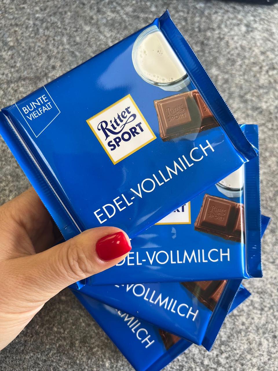 Шоколад молочный Ritter Sport Edel Vollmilch (100 г)