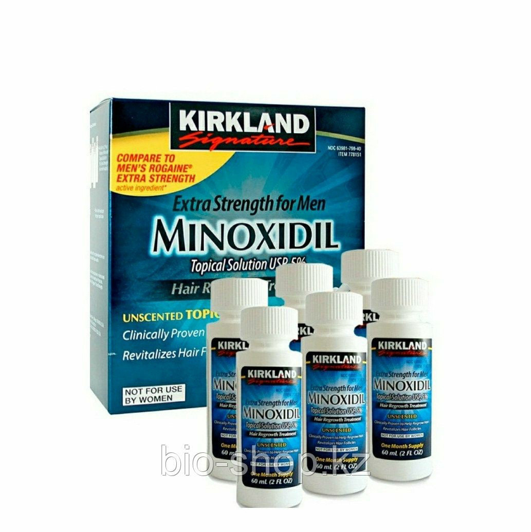 Сыворотка для роста волос Миноксидил Minoxidil Kirkland 5% - фото 1 - id-p72469525