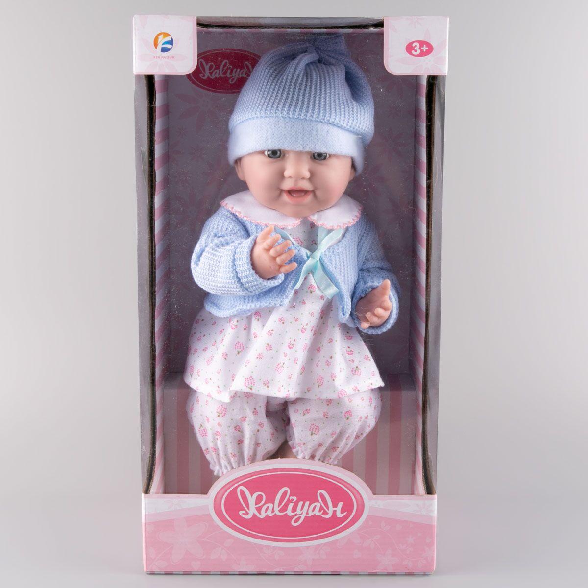 Игрушка пупс в голубой шапочке Kaifan Toys
