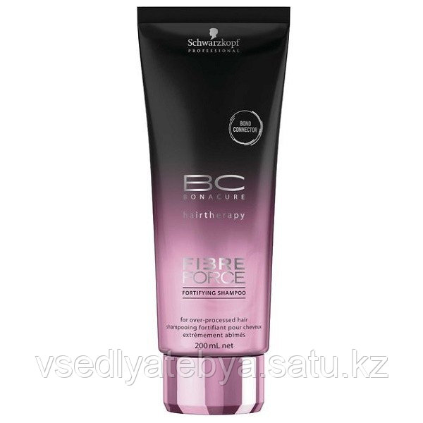 Schwarzkopf Professional Бессульфатный укоепляющий шампунь BC Fibre Force Fortifying Shampoo, 200 мл.