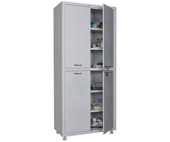 Медицинский шкаф двухстворчатый MD 2 1780/SS, 1850х800х400 мм