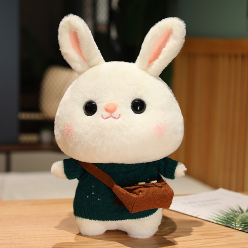 Игрушка "Кролик в зелёном свитере" , 30 см