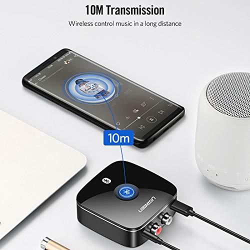 UGREEN 40759 Приемник ресивер звука CM106 Wireless Bluetooth Audio Receiver 5.0 with 3.5mm and 2RCA Adapter - фото 3 - id-p104285071