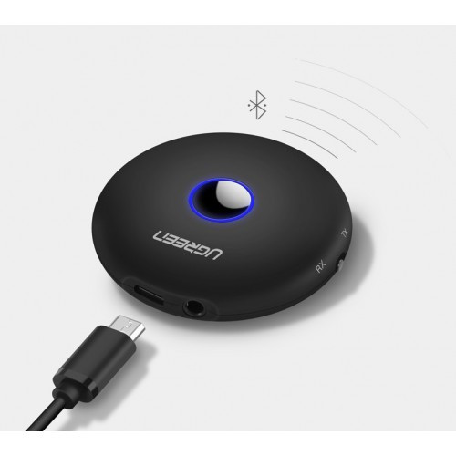 UGREEN 40762 Приемник ресивер звука CM108 Bluetooth Receiver Audio Adapter 5.0 (Black) - фото 2 - id-p104285073