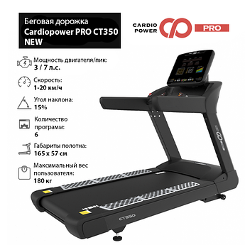 Беговая дорожка Cardiopower Pro CT350 NEW