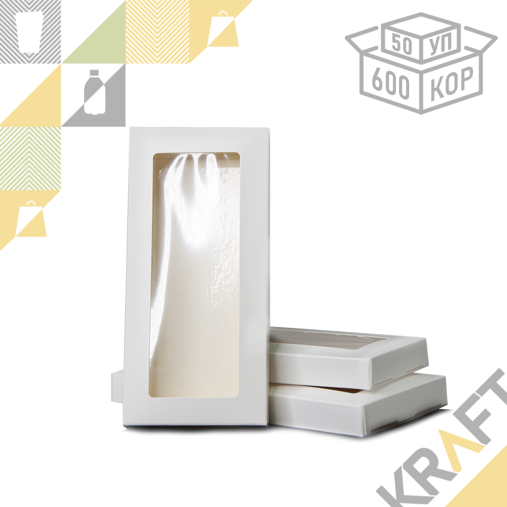 Упаковка Chocolate Window White 170*80*15 мм (50/600)
