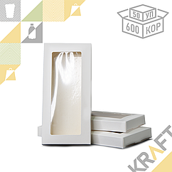 Упаковка для шоколада Chocolate Window White 170*80*15 мм (50/600)