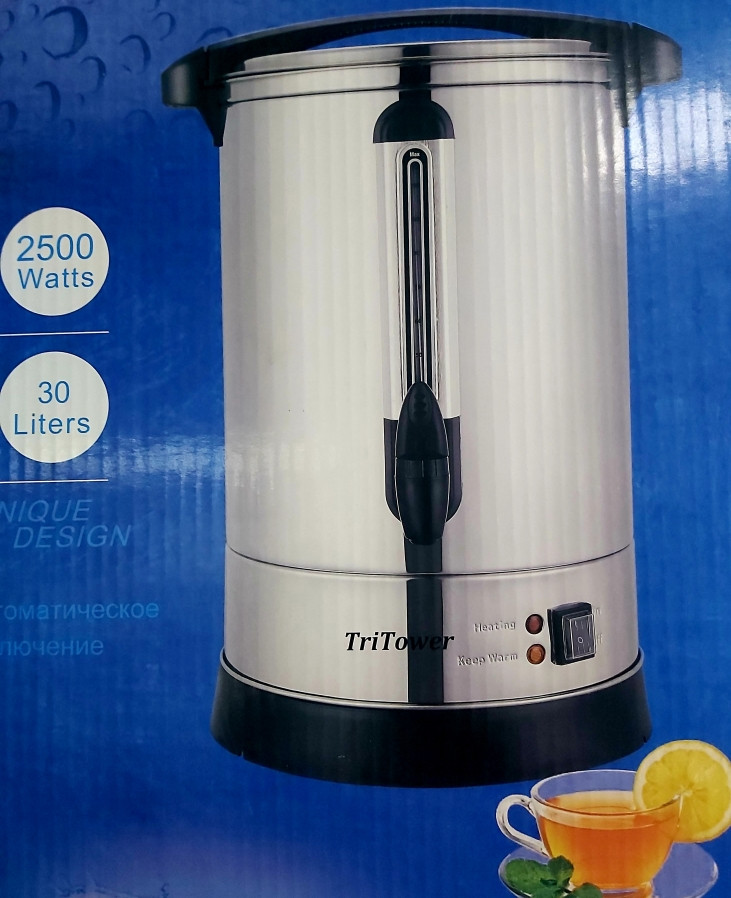 Титан, нагреватель воды, раздатчик для чая TriTower 30л