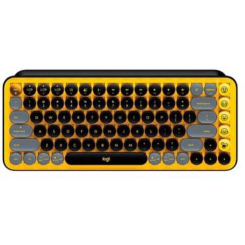 LOGITECH POP Keys Bluetooth Mechanical Keyboard - BLAST YELLOW - RUS