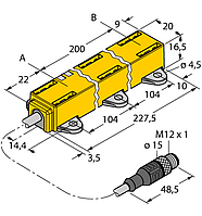 Датчик линейных перемещений TURCK LI200P1-Q17LM1-LU4X2-0.3-RS5/S97