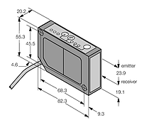 Лазерный датчик расстояния Banner LG10A65PI W/30