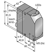 Лазерный датчик расстояния Banner LT7PIDQ