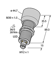 Ультразвуковой датчик TURCK RU600U-M30E-LI8X2-H1151