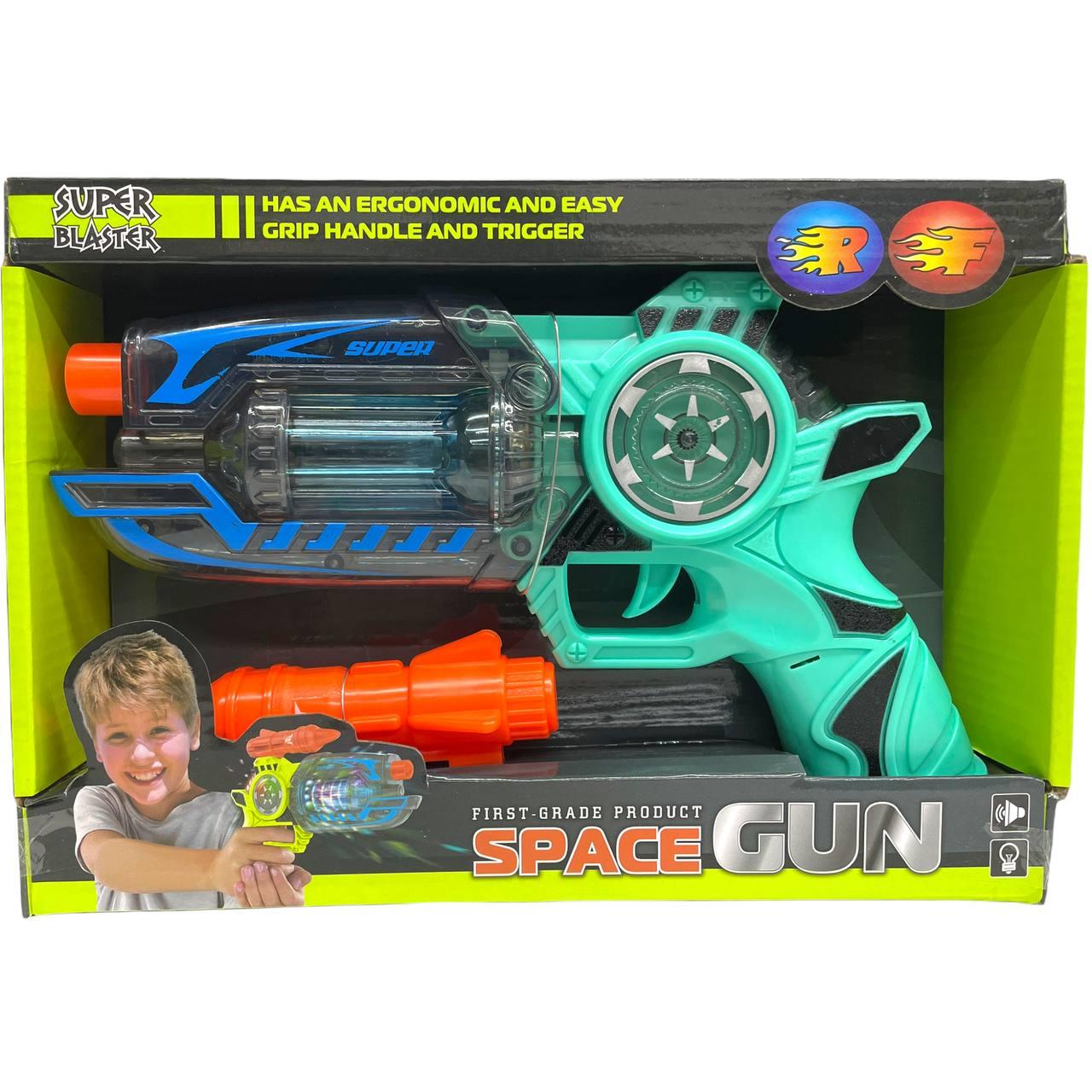 Немного помятая!!! RF306 Пистолет (музыка,свет) Spacegun 26*18см