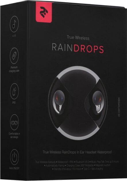 Наушники 2E RainDrops Black