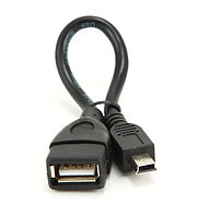 Конвертер USB Mini USB -> USB Af 2.0, Cablexpert, A-OTG-AFBM-002