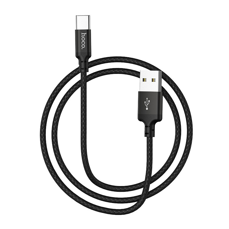 Кабель USB, Hoco X14, Type-C, USB 2.0, 2м, черный - фото 2 - id-p104307622