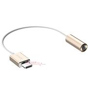 Аудиоконвертер USB Type-C 3.1 m -> 3.5mm /f, Apacer DC150, 0.10м, Золотой