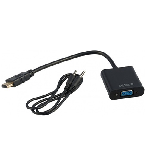 Конвертер HDMI m -> D-Sub (VGA) f, Cablexpert A-HDMI-VGA-03 - фото 1 - id-p104307733
