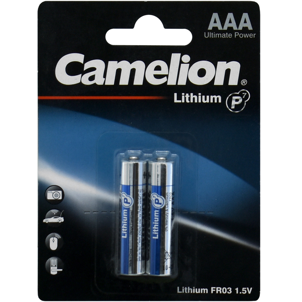 Батарейки Camelion AAA (FR03-BP2) - фото 2 - id-p104307849