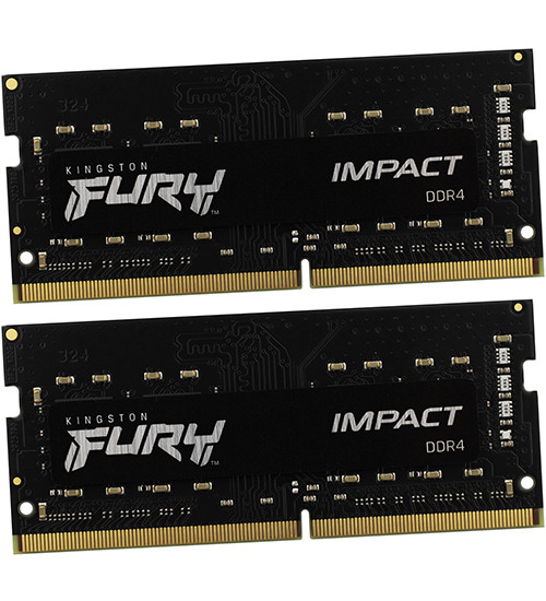 Модуль памяти для ноутбука Kingston Fury Impact, KF432S20IBK2/16, DDR4, 16 GB