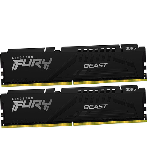 Комплект модулей памяти Fury Beast, KF548C38BBK2-32, DDR5, 32 GB, Черный