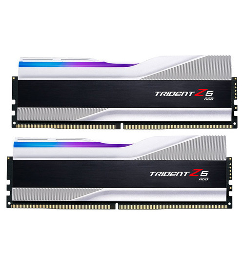 Комплект модулей памяти G.Skill Trident Z5 RGB, F5-5600J4040C16GX2-TZ5RS, DDR5, 32 GB, silver