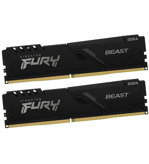 Комплект модулей памяти Kingston Fury Beast, KF436C18BBK2/64, DDR4, 64 GB, Черный