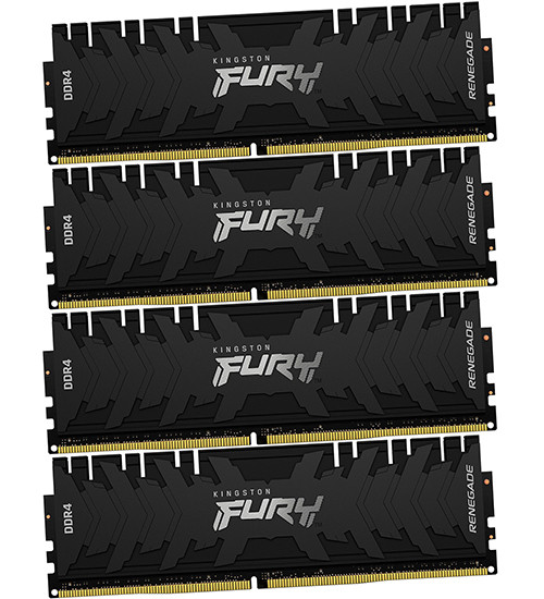 Комплект модулей памяти Kingston FURY Renegade, KF436C16RB1K4/64 DDR4, 64 GB, black