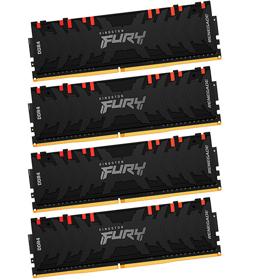 Комплект модулей памяти Kingston Fury Renegade RGB, KF436C16RB1AK4/64, DDR4, 64 GB