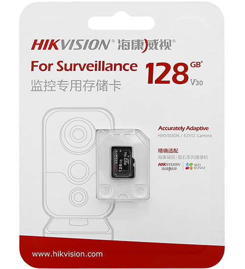 Карта памяти SDXC Hikvision, HS-TF-P1/128G, 128GB (High-End surveillance) - фото 1 - id-p104307176