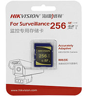 Карта памяти SDXC Hikvision, HS-SD-P10/256G, 256GB, Class 10 (High-End surveillance)