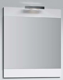 "Бриг"панель с зеркалом и светильником, цвет белый, Br.02.06/W, ТМ «AQWELLA»