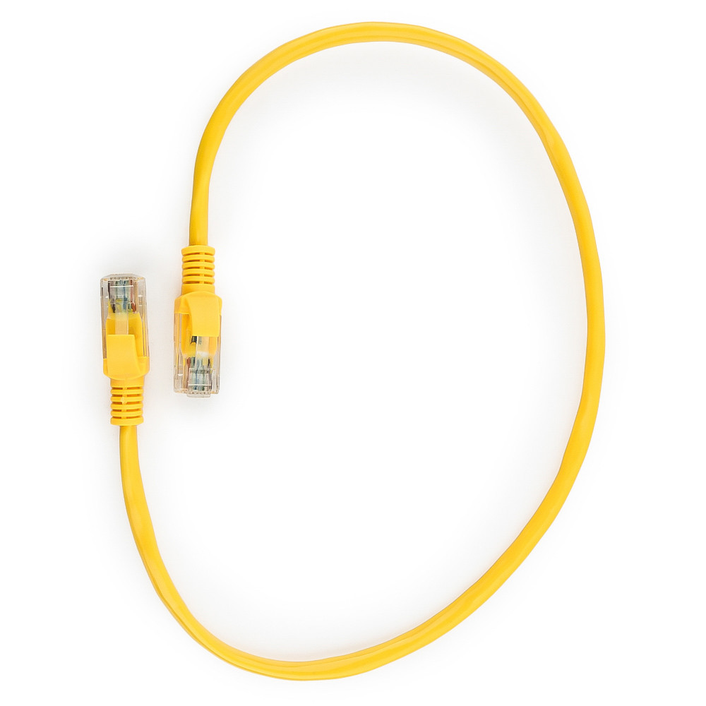 Патч-корд Cablexpert PP10-0.5M/Y, желтый - фото 2 - id-p104307354