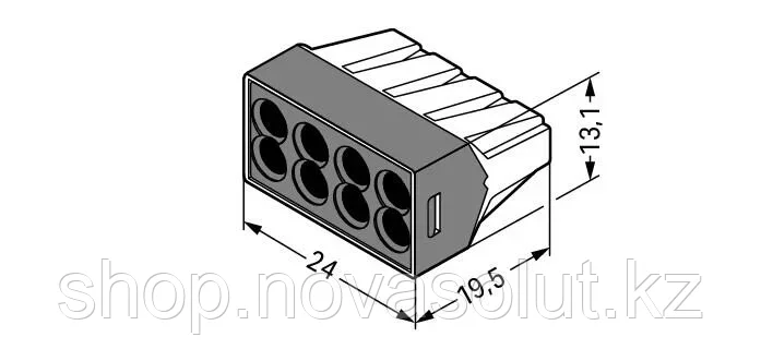 Клемма PUSH WIRE для соединительных коробок WAGO 773-108 - фото 2 - id-p104310228