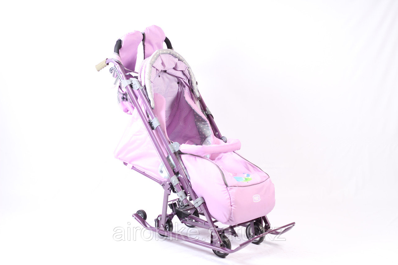 Детские санки-коляска Nika Kids 7-4 НД7, сиреневые