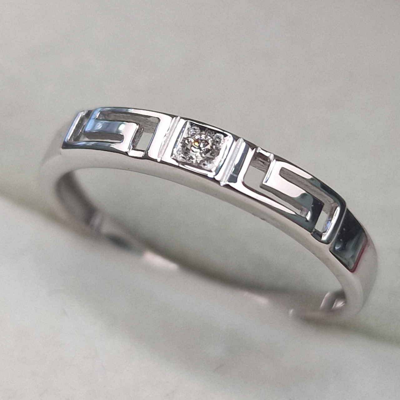 Золотое кольцо с бриллиантами 0.02Сt VS2/H, VG - Cut