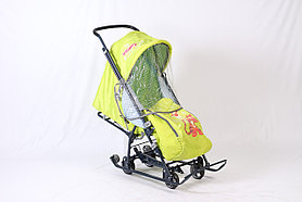 Детские санки-коляска Disnay Baby-1 DB1/3 с тигром, лимонные