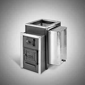 Печь для бани Радуга 21 Б, сталь 6 мм, под навесной бак 45л