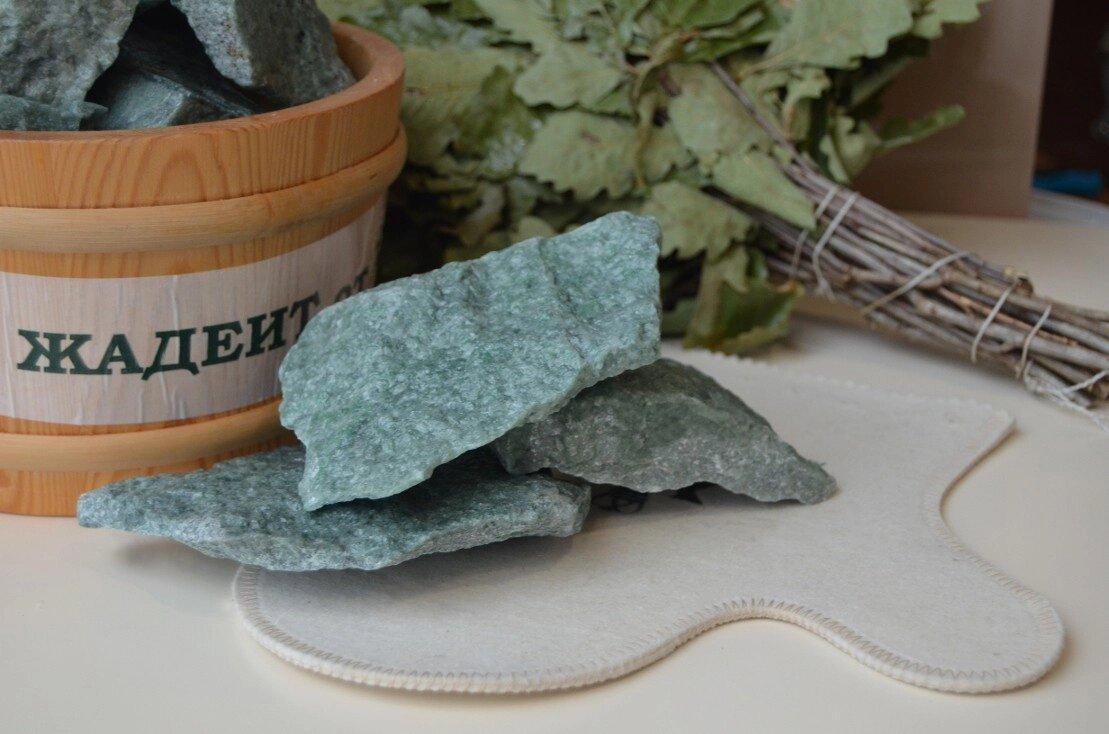 Камень для бани Жадеит колотый средний 10 кг Хакасия - фото 2 - id-p55915618