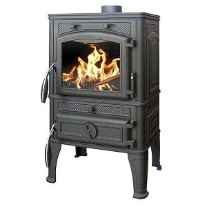 Gucha Печь-камин чугунная Lava Premium (с плитой)