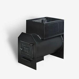 Печь для бани из трубы, 4 мм Радуга 26 Б под навесной бак сзади (бак приобретается отдельно 45/55 л)