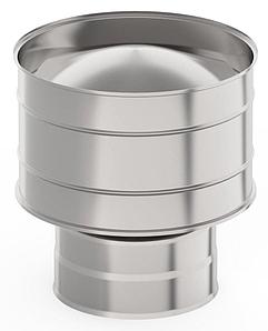 Оголовок с дефлектором, ф 130х200 нерж/оц, 0,5мм/0,5мм, (К)