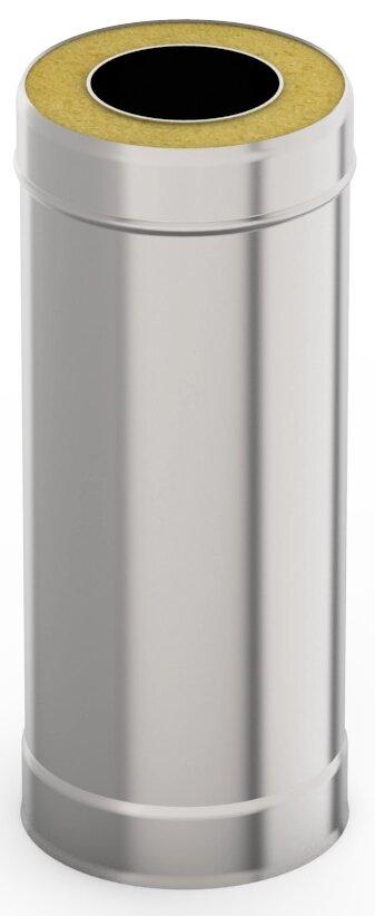 Сэндвич-труба 0,5м, ф 140х200 нерж/оц, 1,0мм/0,5мм, (К), фото 1