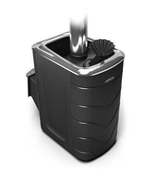 Печь для бани ТМФ Гейзер 2014 Inox нерж. дверца закр. каменка антрацит, фото 1