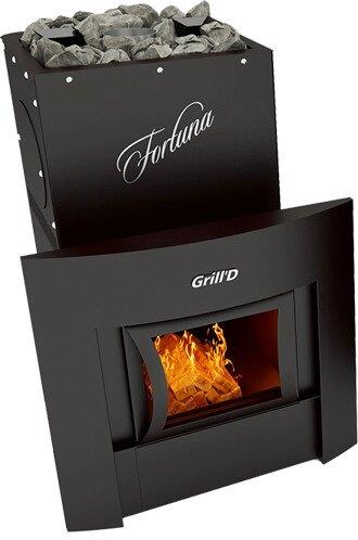 Печь для бани Grill'D Fortuna 200G window black