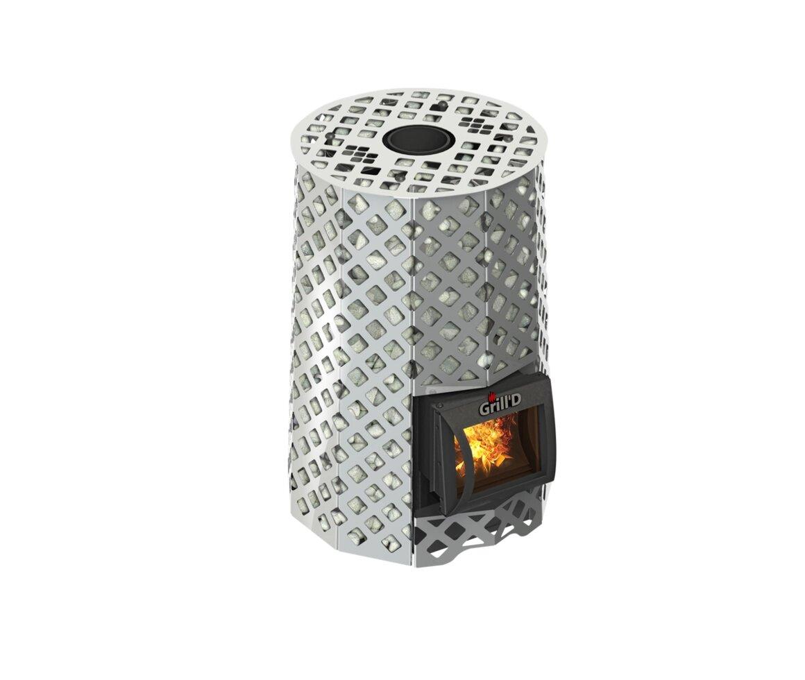 Печь для бани Grill’D Violet Steel Romb Short+ жадеит 80 кг